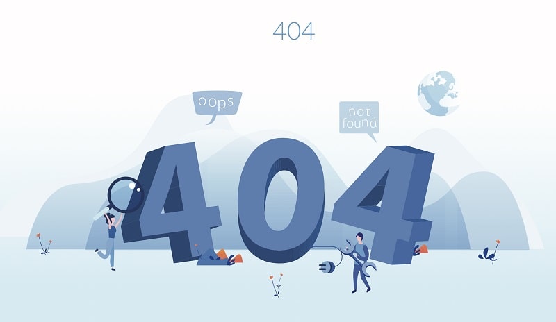 ارور 404 و سئو